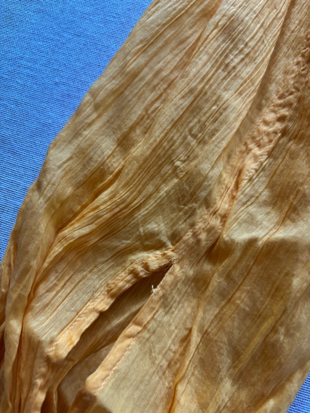Rag & Bone yellow silk top. - Picture 10 of 11